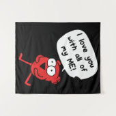 I Love You With All My Me – Cute Valentine Wandkleed (Voorkant (horizontaal))