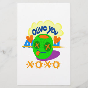 I Love You XOXO mooie verbazingwekkende Grafische  Briefpapier