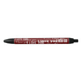 I Love You Zwarte Inkt Pen (Voorkant)