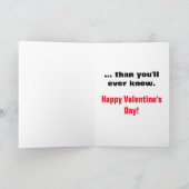 I Love You's More Valentijnsdag Feestdagen Kaart (Binnen)