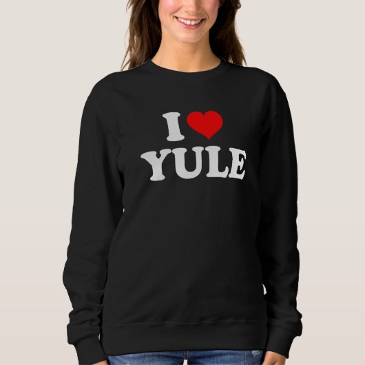 I Love Yule Premium Trui (Voorkant)