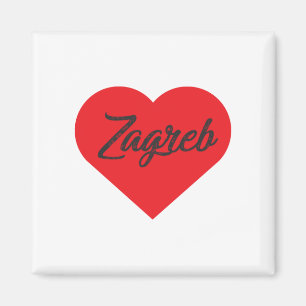 I Love Zagreb - Kroatië Magneet