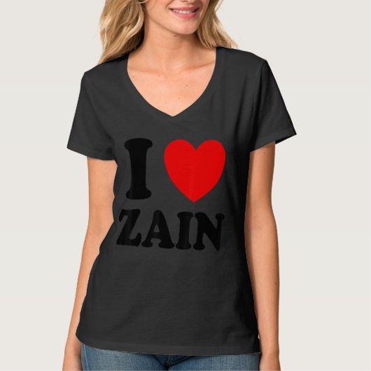 I Love Zain T-shirt (Voorkant)