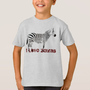 I Love Zebras Kind T-Shirt