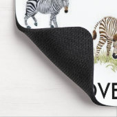 I Love Zebras Mousepad Muismat (Hoek)