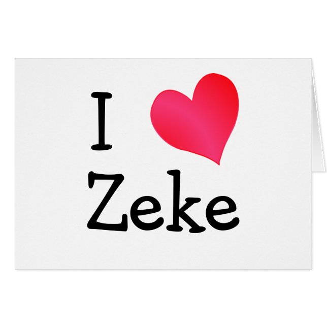 I Love Zeke (Voorkant Horizontaal)