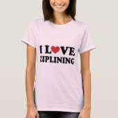 I Love Ziplining T-shirt (Voorkant)
