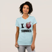 I love zombies t-shirt (Voorkant volledig)