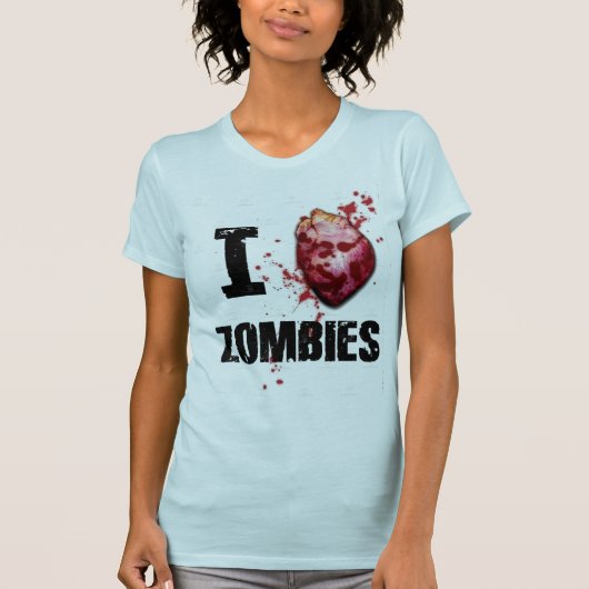 I love zombies t-shirt (Voorkant)