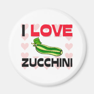 I Love Zucchini Magneet