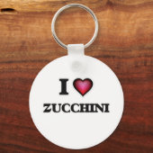 I Love Zucchini Sleutelhanger (Voorkant)