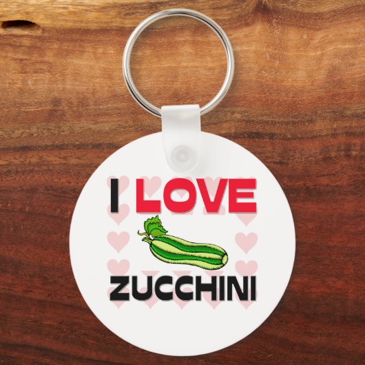 I Love Zucchini Sleutelhanger (Voorkant)