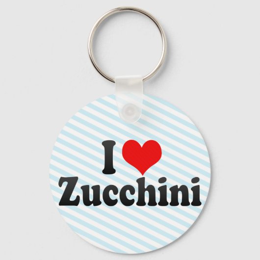 I Love Zucchini Sleutelhanger (Voorkant)