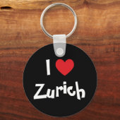 I Love Zurich Sleutelhanger (Voorkant)
