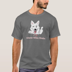 I love Zwitserse Witte Herders T-shirt