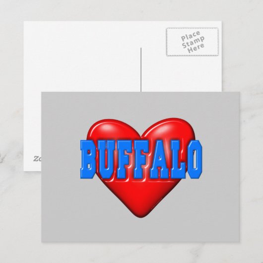 I LoveBuffalo Briefkaart (Voorkant / Achterkant)