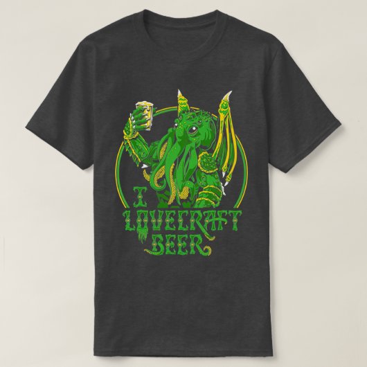 I LOVECRAFT BEER Premium TShirt (Design voorkant)