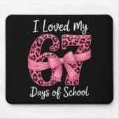 I Loved My 67 Days Of School Coquette Girls Women  Muismat (Voorkant)