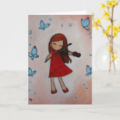 I loveMyViolin Kaart (Gele Bloem)