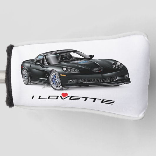 I LOVETTE UNIEKE Auto Art Design Golfheadcover (Voorkant)
