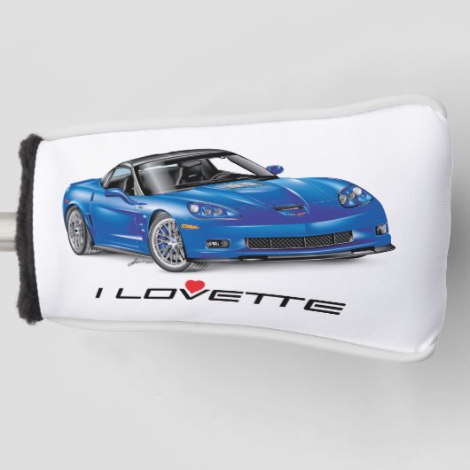 I LOVETTE® UNIEKE Auto Art Design Golfheadcover (Voorkant)