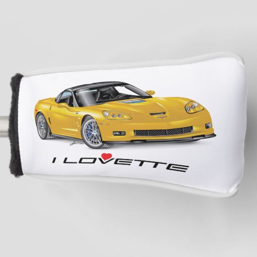 I LOVETTE® UNIQUE Auto Art Design Golfheadcover (Voorkant)