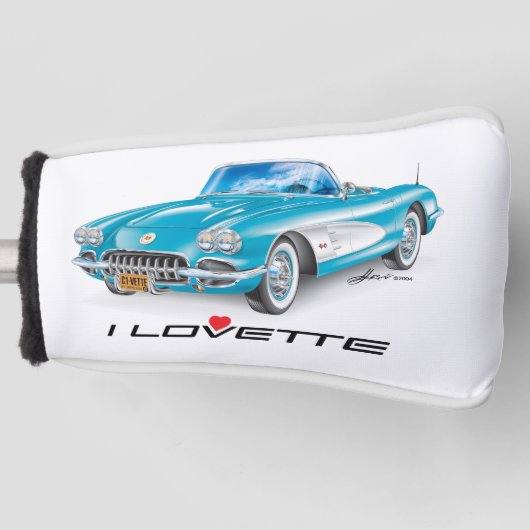 I LOVETTE UNIQUE CAR DESIGN GOLF HEAD COVER (Voorkant)