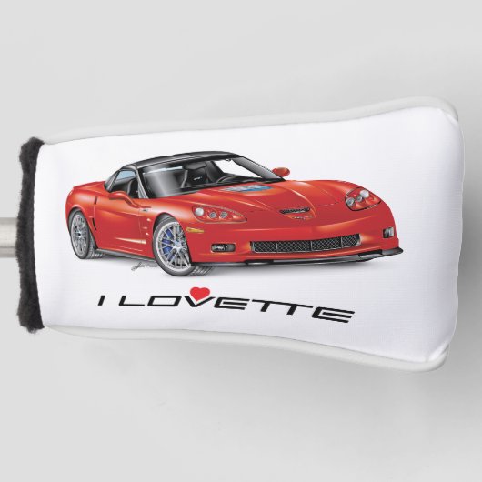 I LOVETTE UNIQUE CAR DESIGN GOLF HEAD COVER (Voorkant)