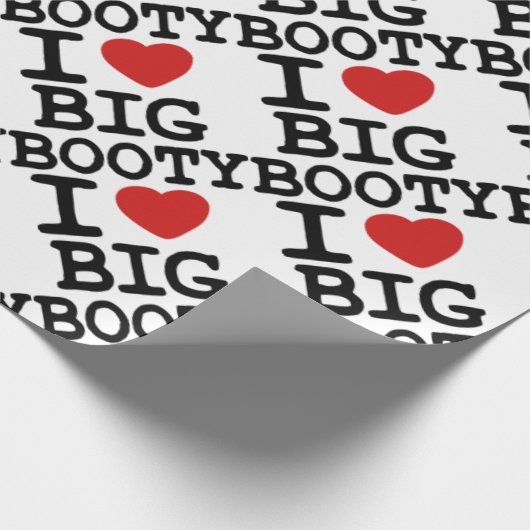 I LOVGE BIG BOOTY CADEAUPAPIER (Hoek)