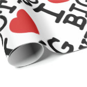 I LOVGE BIG BOOTY CADEAUPAPIER (Rol Hoek)