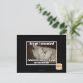 I lub Yu! Ik miste yu! Briefkaart (Staand voorkant)