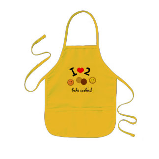 I Luv 2 Bake Cookies Apron Kinder Schort