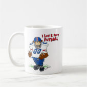 I Luv 2 Play Futball Beer Koffiemok (Links)