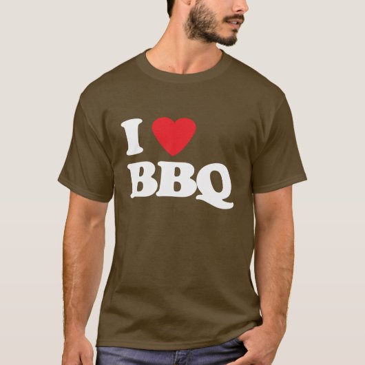 I Luv BBQ T-shirt (Voorkant)