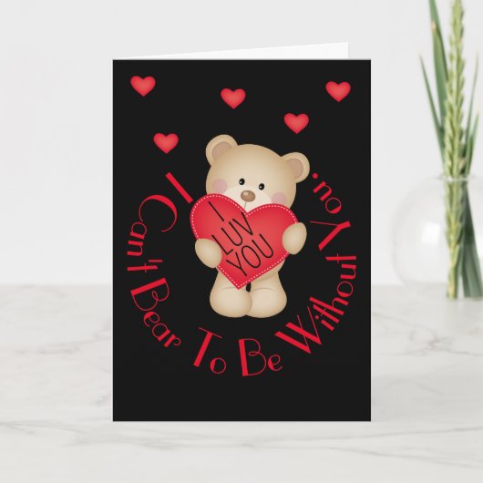 I Luv Beer 5 x 7 inch gevouwen Wenskaart Kaart (Voorkant)