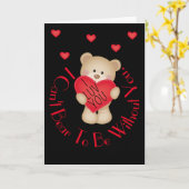 I Luv Beer 5 x 7 inch gevouwen Wenskaart Kaart (Gele Bloem)