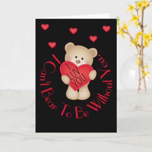 I Luv Beer 5 x 7 inch gevouwen Wenskaart Kaart (Gele Bloem)