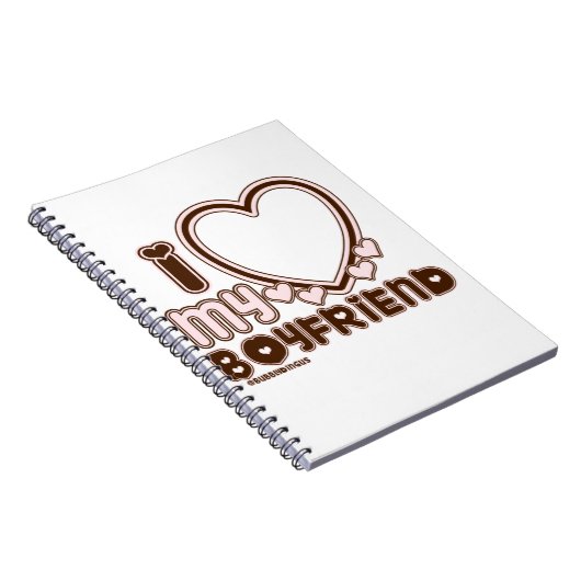 i luv brown bf notitieboek (Rechterzijde)