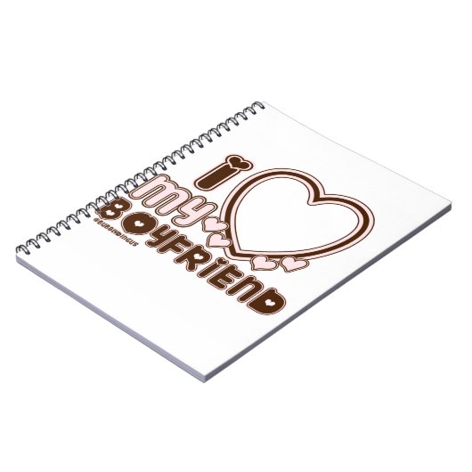 i luv brown bf notitieboek (Linkerzijde)