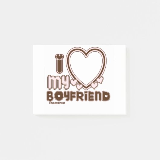 i luv brown bf post-it® notes (Voorkant)