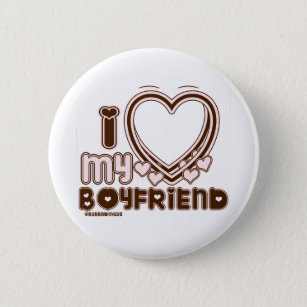 i luv brown bf ronde button 5,7 cm