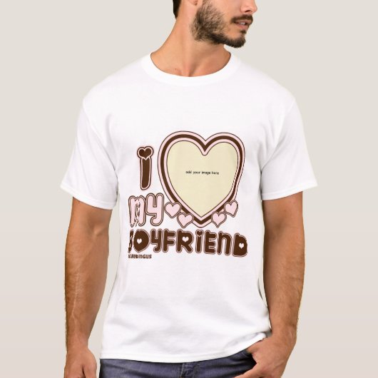 i luv brown bf t-shirt (Voorkant)