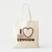 i luv brown bf tote bag (Voorkant)