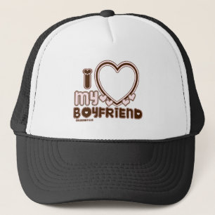 i luv brown bf trucker pet