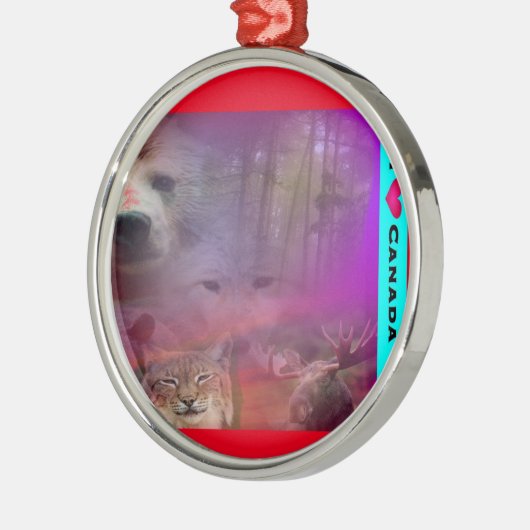 I Luv Canada Metalen Ornament (Links)