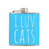 I Luv Cats Heupfles (Voorkant)