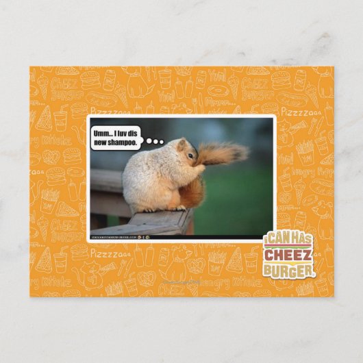 I luv dis new shampoo briefkaart (Voorkant)