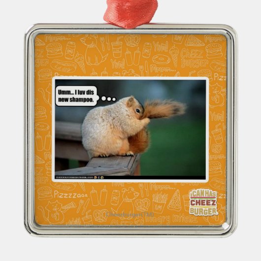 I luv dis new shampoo metalen ornament (Voorkant)