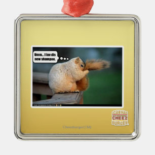 I luv dis new shampoo metalen ornament