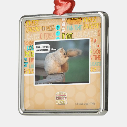 I luv dis new shampoo metalen ornament (Links)